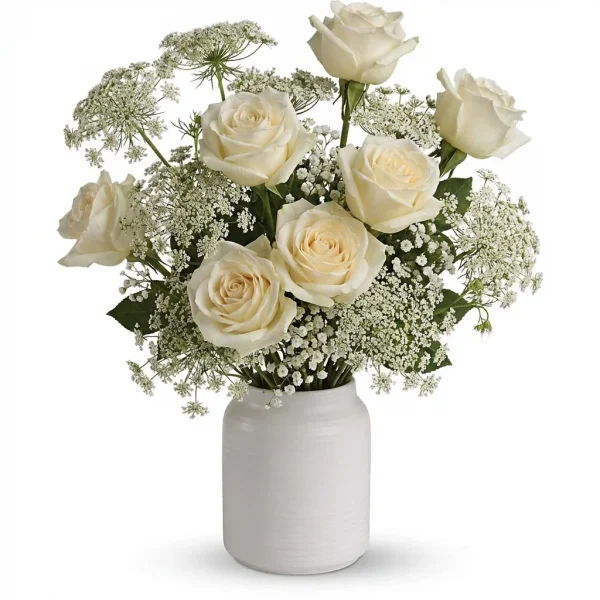 White Lace Centerpiece